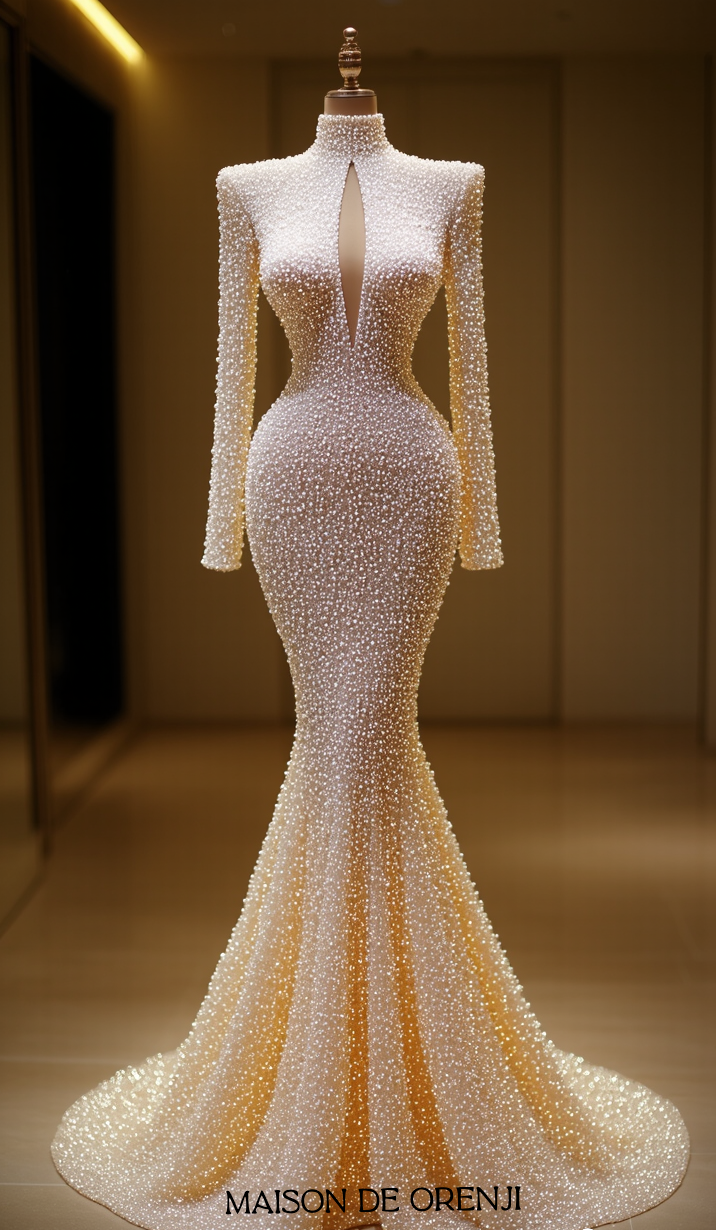 Váy cưới ngọc trai